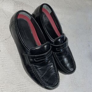 John Romaine Men’s Dress Loafers Size 8.5 M Black Leather Business Formal City